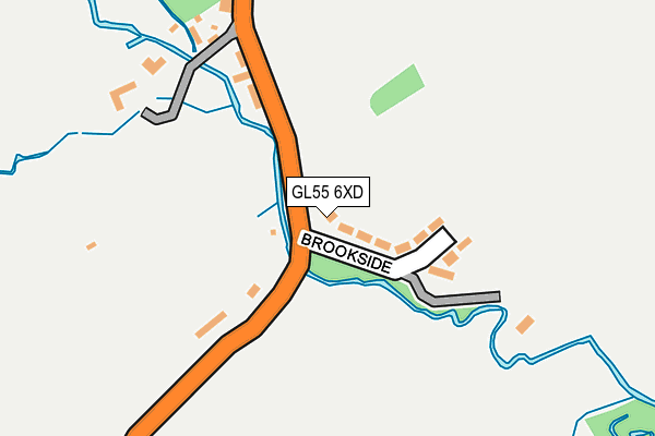 GL55 6XD map - OS OpenMap – Local (Ordnance Survey)