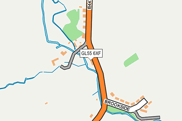 GL55 6XF map - OS OpenMap – Local (Ordnance Survey)