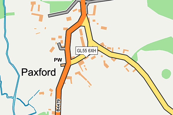 GL55 6XH map - OS OpenMap – Local (Ordnance Survey)