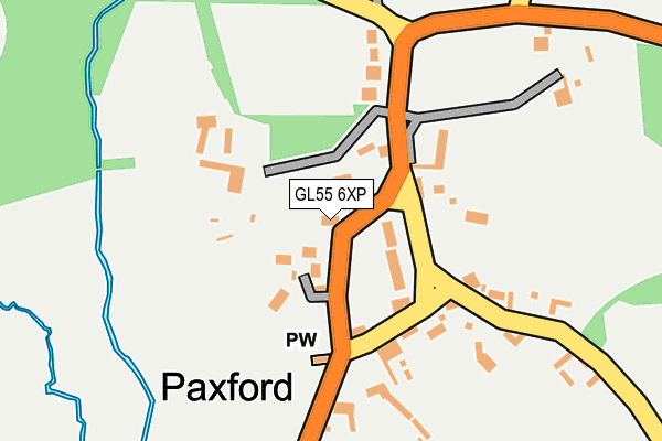 GL55 6XP map - OS OpenMap – Local (Ordnance Survey)