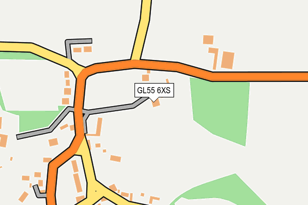 GL55 6XS map - OS OpenMap – Local (Ordnance Survey)
