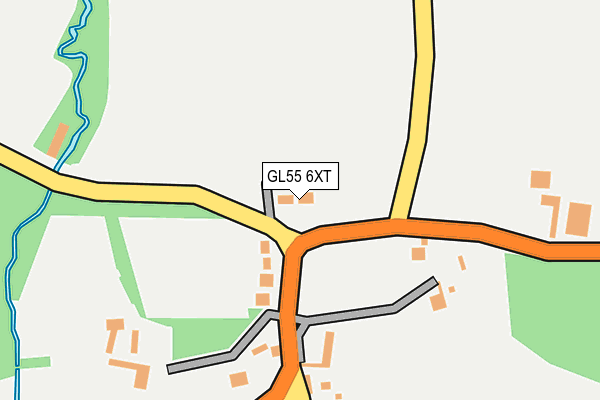 GL55 6XT map - OS OpenMap – Local (Ordnance Survey)