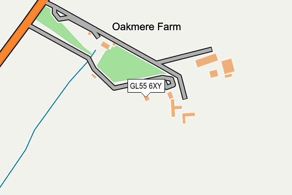 GL55 6XY map - OS OpenMap – Local (Ordnance Survey)