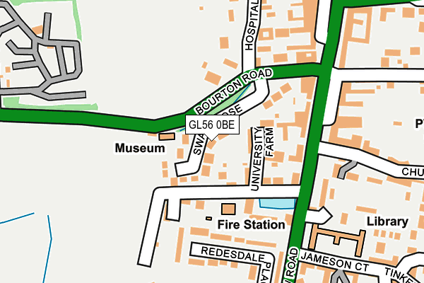 GL56 0BE map - OS OpenMap – Local (Ordnance Survey)