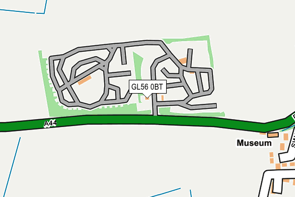 GL56 0BT map - OS OpenMap – Local (Ordnance Survey)