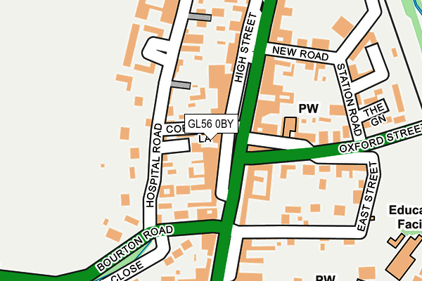 GL56 0BY map - OS OpenMap – Local (Ordnance Survey)