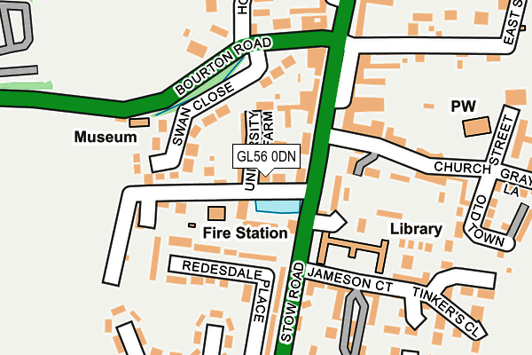 GL56 0DN map - OS OpenMap – Local (Ordnance Survey)