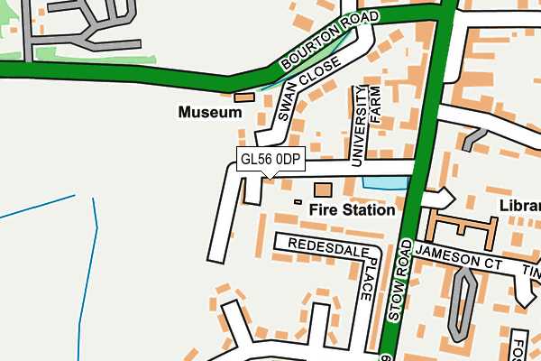 GL56 0DP map - OS OpenMap – Local (Ordnance Survey)