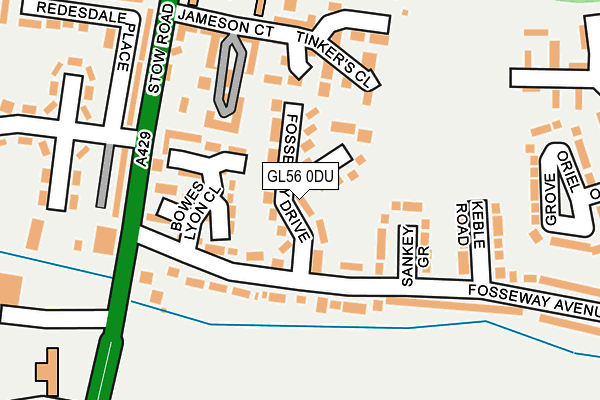 GL56 0DU map - OS OpenMap – Local (Ordnance Survey)