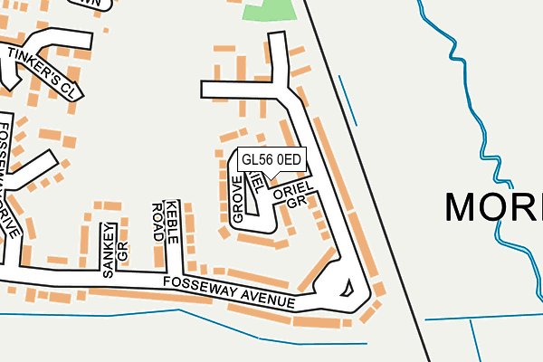 GL56 0ED map - OS OpenMap – Local (Ordnance Survey)