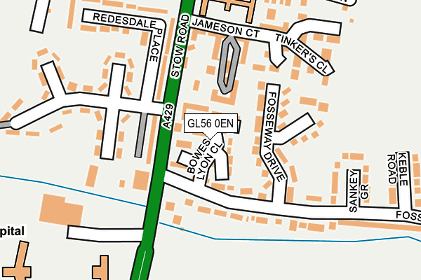 GL56 0EN map - OS OpenMap – Local (Ordnance Survey)