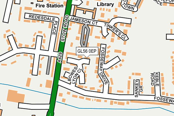 GL56 0EP map - OS OpenMap – Local (Ordnance Survey)