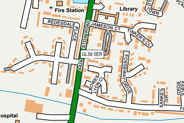 GL56 0ER map - OS OpenMap – Local (Ordnance Survey)