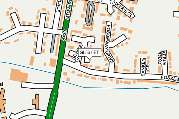 GL56 0ET map - OS OpenMap – Local (Ordnance Survey)