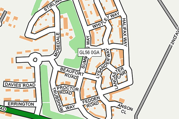 GL56 0GA map - OS OpenMap – Local (Ordnance Survey)