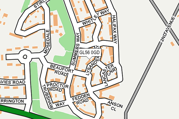 GL56 0GD map - OS OpenMap – Local (Ordnance Survey)