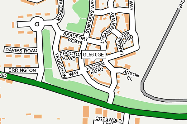 GL56 0GE map - OS OpenMap – Local (Ordnance Survey)