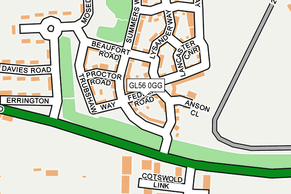 GL56 0GG map - OS OpenMap – Local (Ordnance Survey)