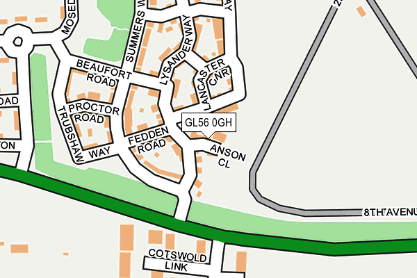 GL56 0GH map - OS OpenMap – Local (Ordnance Survey)