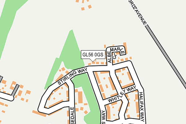 GL56 0GS map - OS OpenMap – Local (Ordnance Survey)