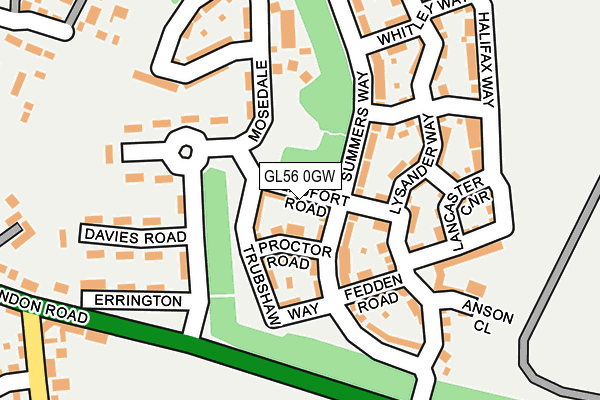 GL56 0GW map - OS OpenMap – Local (Ordnance Survey)