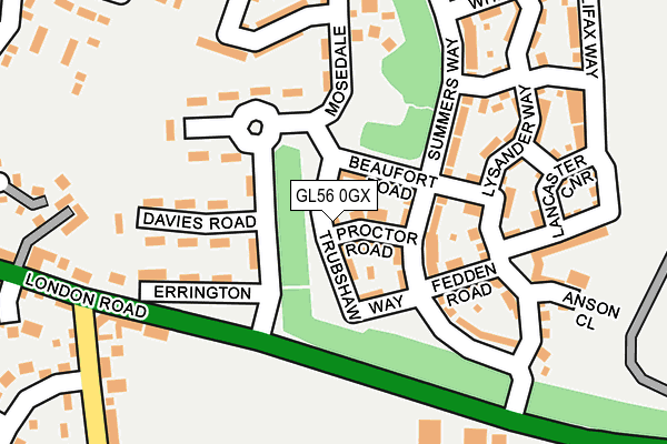 GL56 0GX map - OS OpenMap – Local (Ordnance Survey)