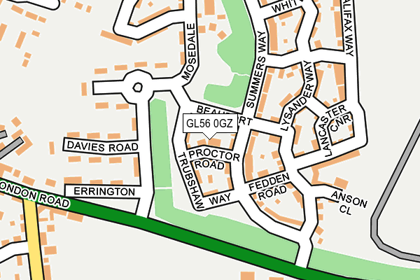 GL56 0GZ map - OS OpenMap – Local (Ordnance Survey)