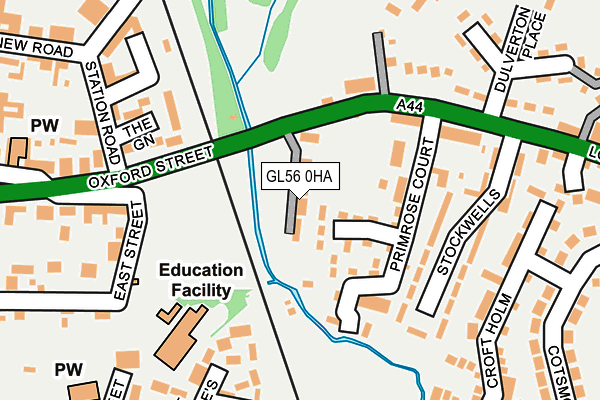 GL56 0HA map - OS OpenMap – Local (Ordnance Survey)