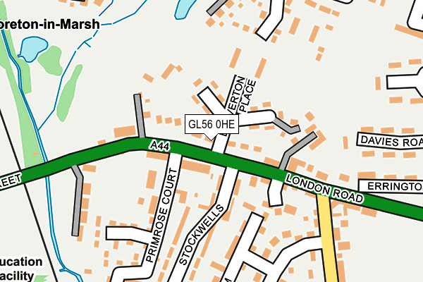 GL56 0HE map - OS OpenMap – Local (Ordnance Survey)