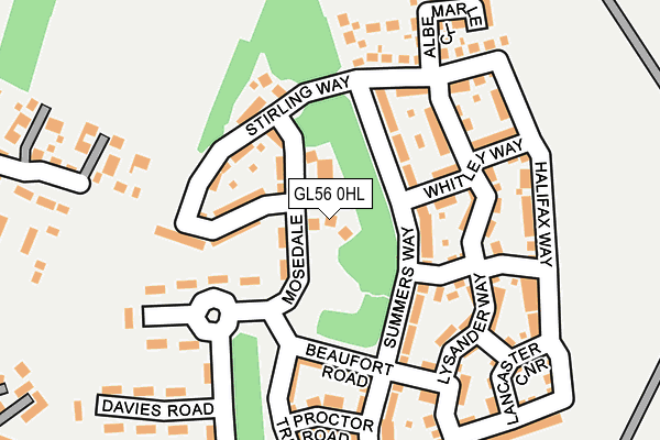 GL56 0HL map - OS OpenMap – Local (Ordnance Survey)