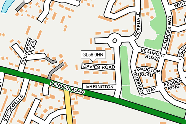 GL56 0HR map - OS OpenMap – Local (Ordnance Survey)