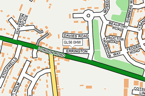 GL56 0HW map - OS OpenMap – Local (Ordnance Survey)