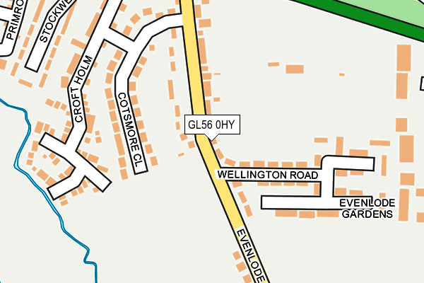 GL56 0HY map - OS OpenMap – Local (Ordnance Survey)