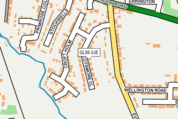 GL56 0JE map - OS OpenMap – Local (Ordnance Survey)