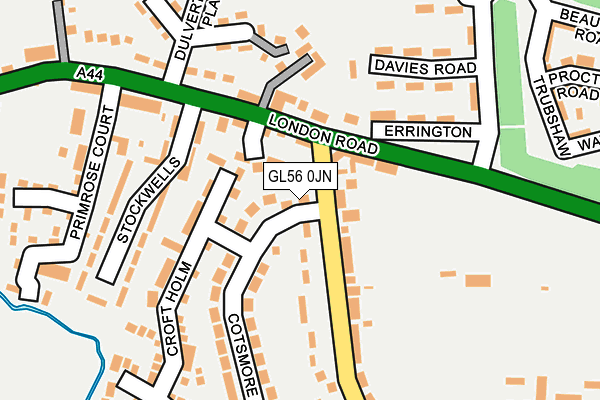 GL56 0JN map - OS OpenMap – Local (Ordnance Survey)