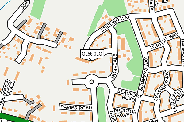 GL56 0LG map - OS OpenMap – Local (Ordnance Survey)