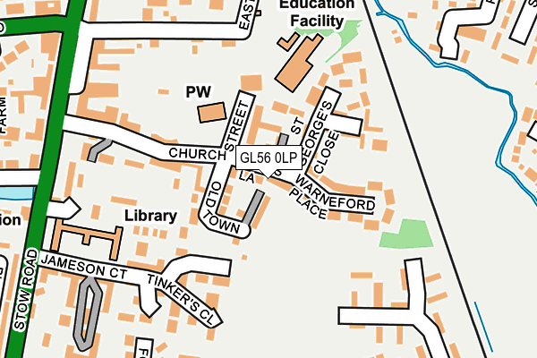 GL56 0LP map - OS OpenMap – Local (Ordnance Survey)