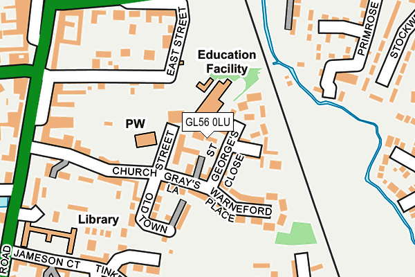 GL56 0LU map - OS OpenMap – Local (Ordnance Survey)