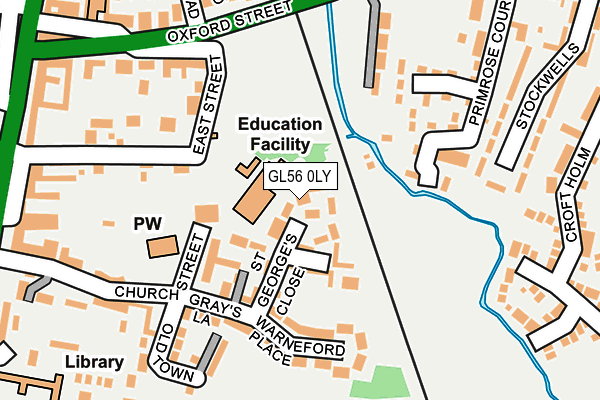 GL56 0LY map - OS OpenMap – Local (Ordnance Survey)