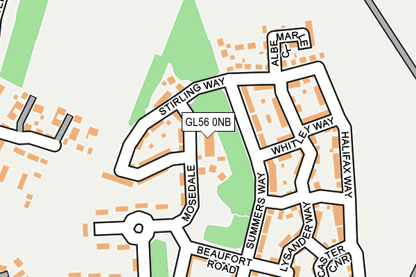 GL56 0NB map - OS OpenMap – Local (Ordnance Survey)