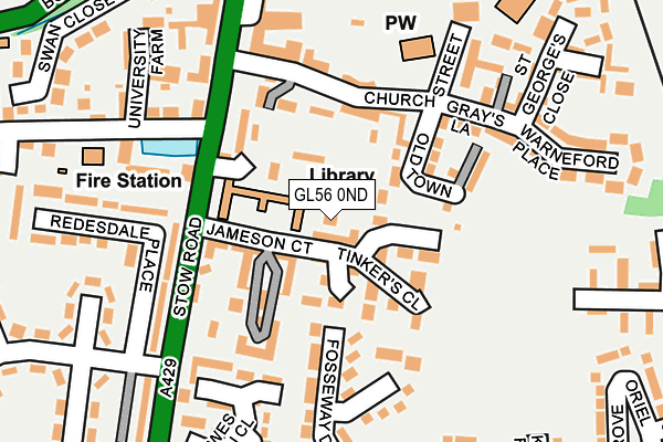 GL56 0ND map - OS OpenMap – Local (Ordnance Survey)