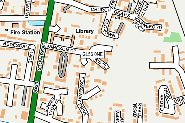 GL56 0NE map - OS OpenMap – Local (Ordnance Survey)