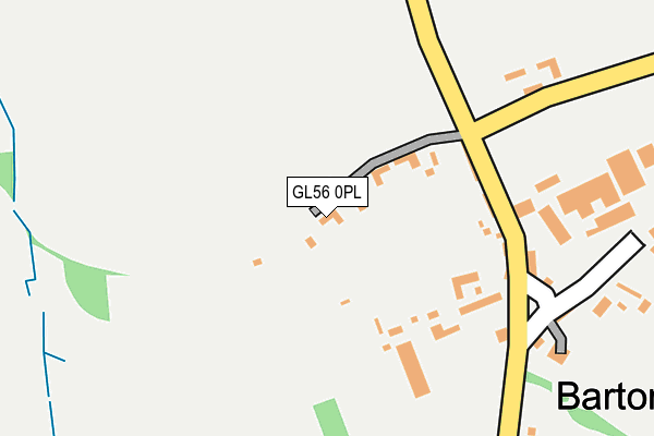 GL56 0PL map - OS OpenMap – Local (Ordnance Survey)