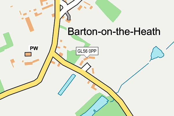 GL56 0PP map - OS OpenMap – Local (Ordnance Survey)