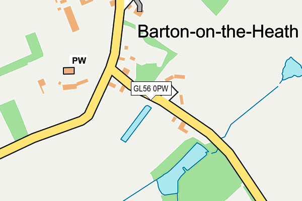 GL56 0PW map - OS OpenMap – Local (Ordnance Survey)