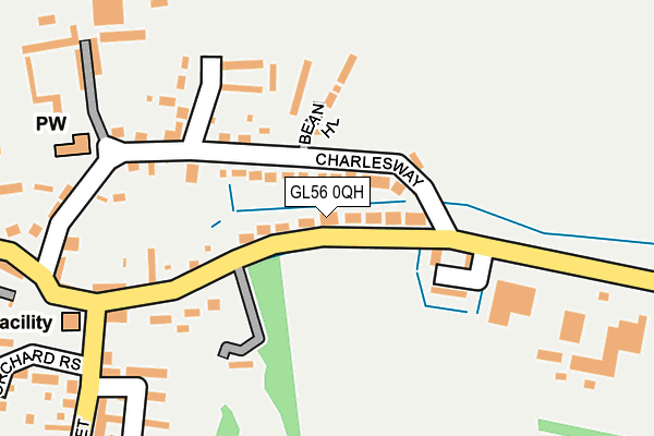 GL56 0QH map - OS OpenMap – Local (Ordnance Survey)