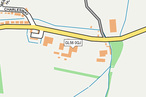 GL56 0QJ map - OS OpenMap – Local (Ordnance Survey)