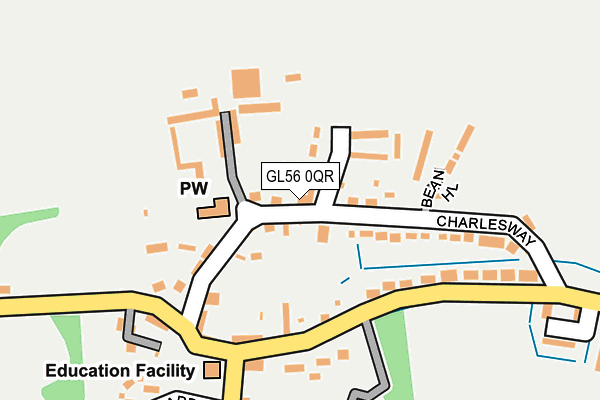 GL56 0QR map - OS OpenMap – Local (Ordnance Survey)