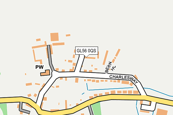 GL56 0QS map - OS OpenMap – Local (Ordnance Survey)