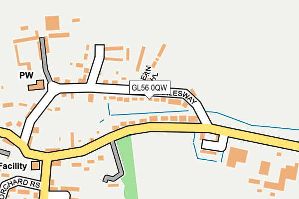GL56 0QW map - OS OpenMap – Local (Ordnance Survey)